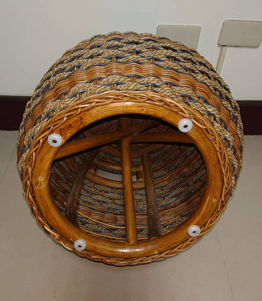 圓型編織藤椅
